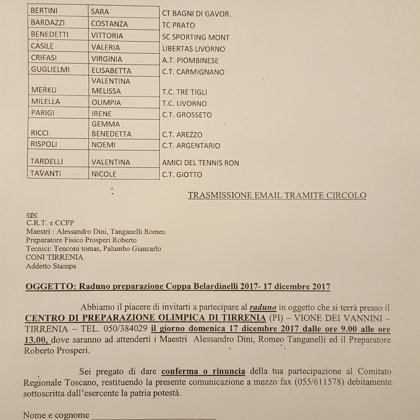 La convocazione