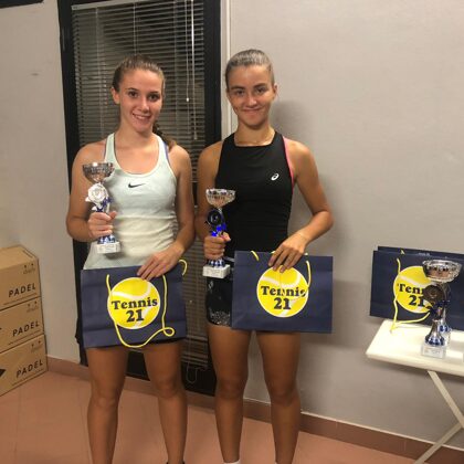 Elisabetta e Valentina Campionesse Toscane di doppio U14F 2020