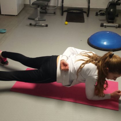 In palestra sessione di allenamento